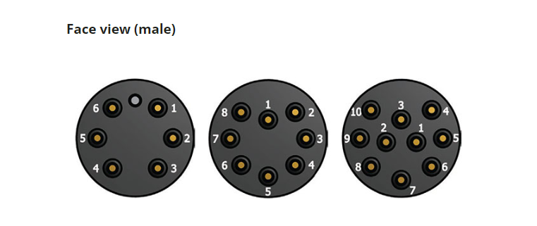 AT8M 8핀 수중 커넥터